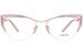 Prada PR-63YV Eyeglasses Women's Semi Rim Butterfly Shape