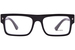 Prada PR A01V Eyeglasses Men's Full Rim Rectangle Shape