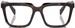 Prada PR A19V Eyeglasses Women's Full Rim Rectangle Shape