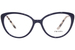 Prada VPR-06W Eyeglasses Women's Full Rim Round Shape