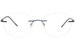 Pure Airlock Homage Eyeglasses Rimless Rectangle Shape