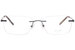 Pure Airlock Refine Eyeglasses Rimless Rectangle Shape