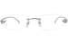 Cartier CT0494O Eyeglasses Women's Rimless Rectangle Shape