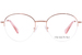 Swarovski SK1004 Eyeglasses Women's Semi Rim Oval Shape