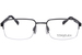 TitanFlex 827083 Eyeglasses Men's Semi Rim Rectangle Shape