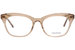 Vera Wang V588 Eyeglasses Women's Full Rim Cat Eye