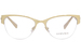 Versace 1278 Eyeglasses Women's Semi Rim Pillow Shape