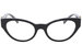 Versace 3282 Eyeglasses Women's Full Rim Cat Eye Optical Frame