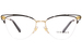 Versace VE1280 Eyeglasses Women's Semi Rim Cat Eye