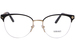 Versace VE1297 Eyeglasses Women's Semi Rim Cat Eye