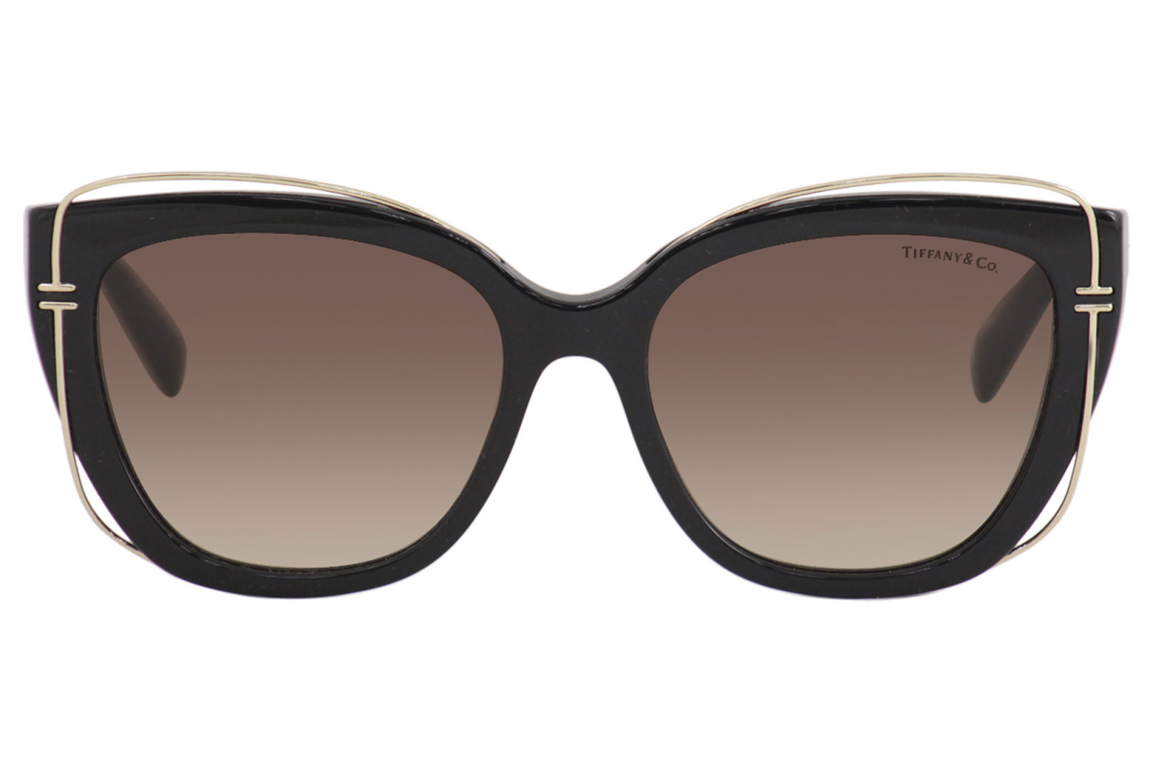 Tiffany & Co. Women's TF4148 TF/4148 8001/3B Black Cat Eye Sunglasses ...