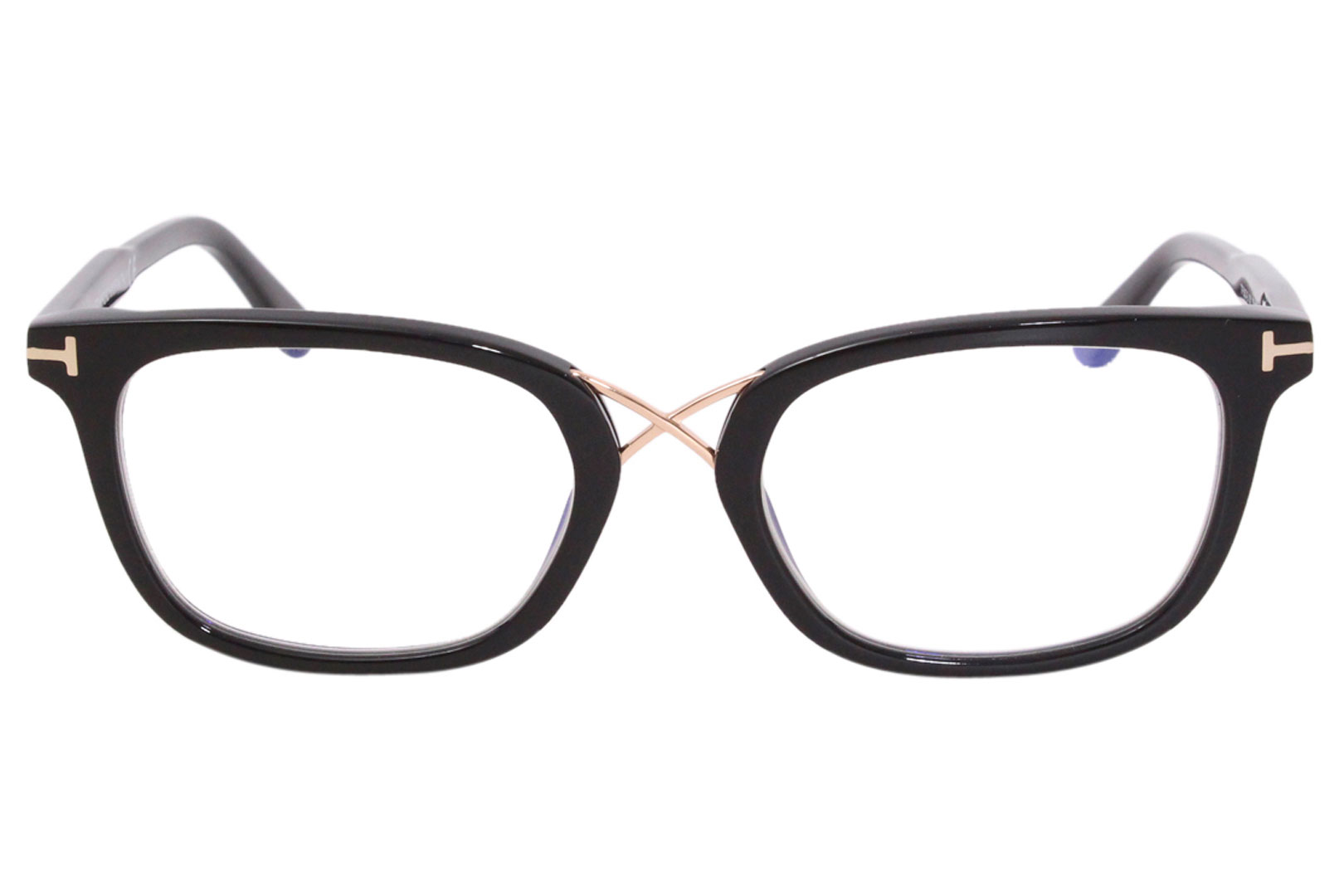 Tom Ford 5637-B 052 Eyeglasses Women's Shiny Dark Havana/Rose Gold Full Rim  52mm 