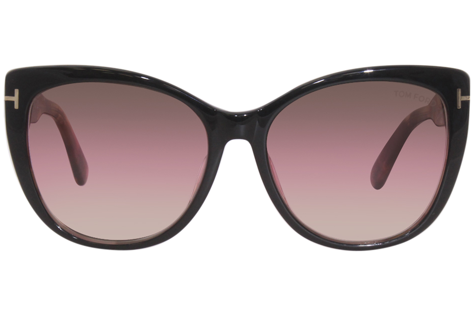 Tom Ford Nora TF937 05F Sunglasses Women's Black/Red Gradient Cat Eye  57-17-140 