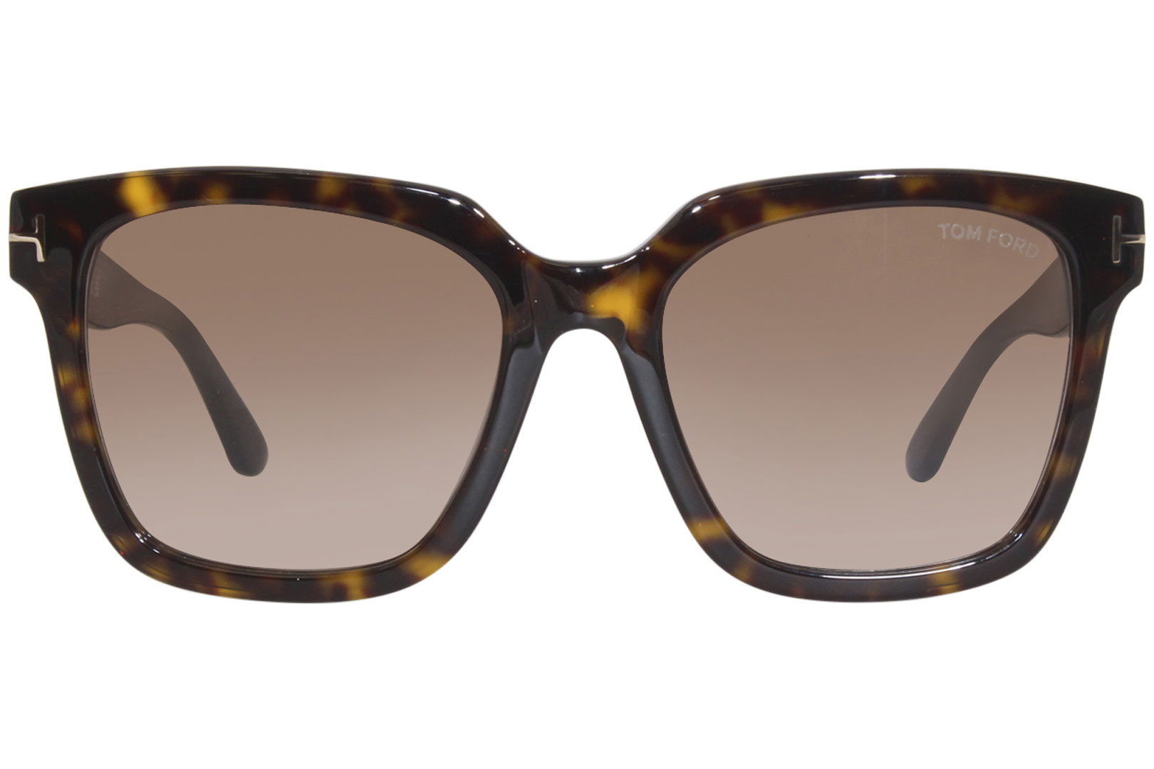 Tom Ford Selby TF952 52F Sunglasses Women's Shiny Havana/Brown Grad. 55 ...