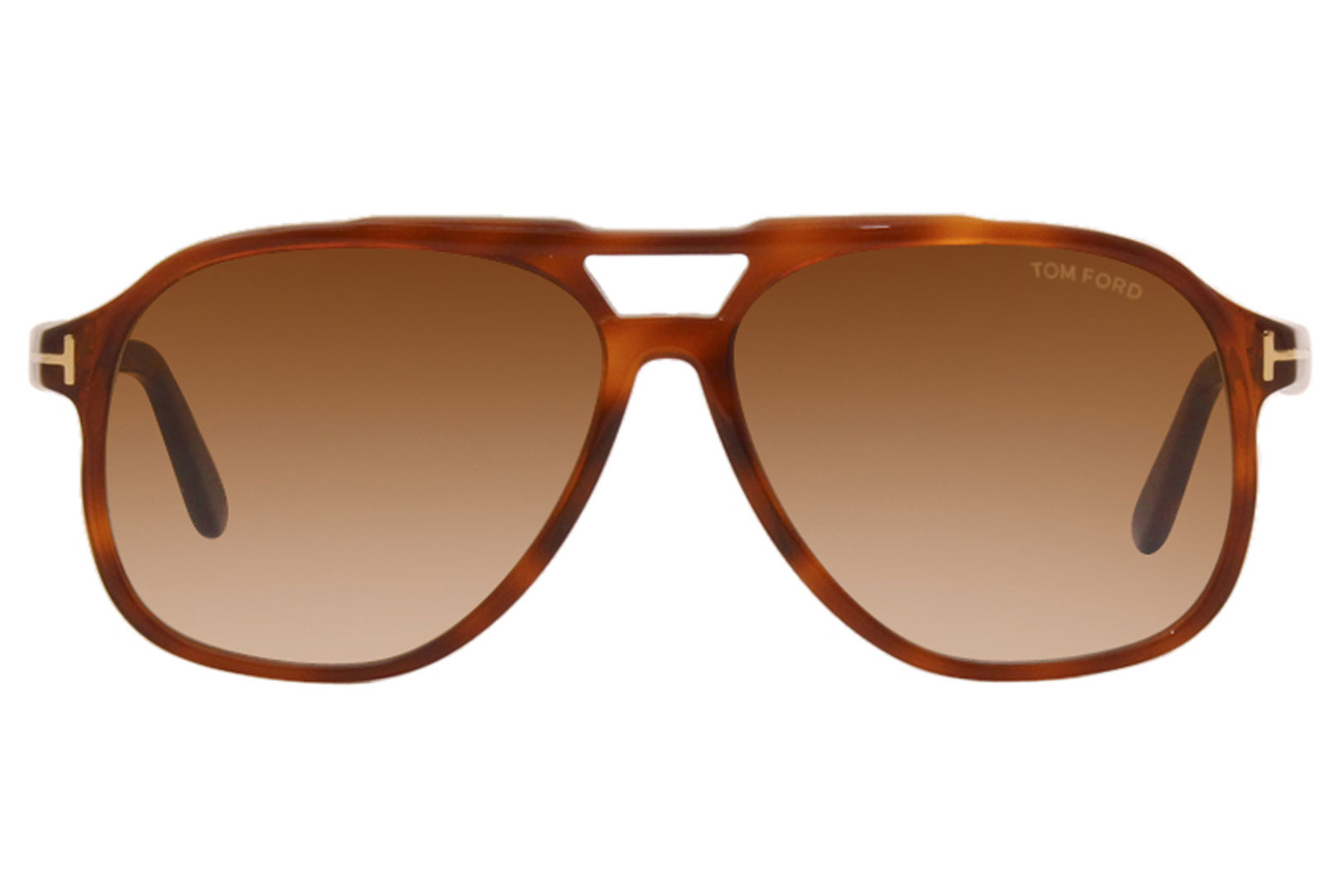 Tom Ford Sunglasses Men's Raoul TF753 53F Shiny Blonde Havana/Brown  Gradient 