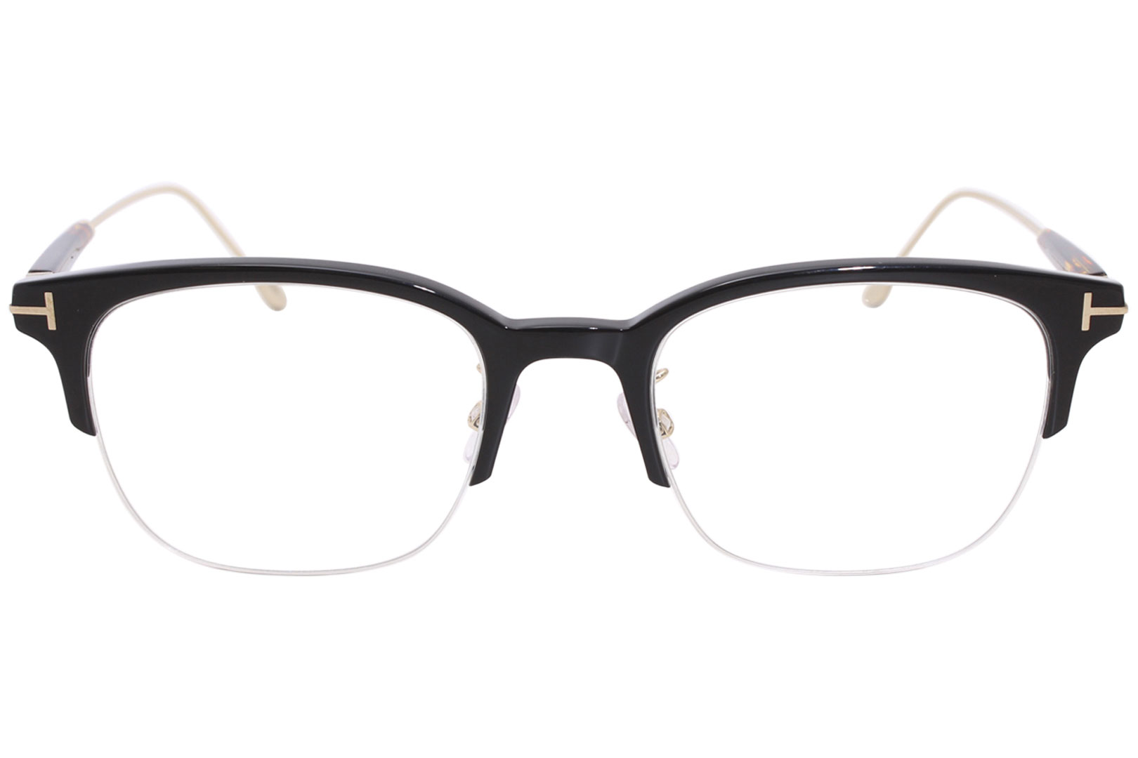 Tom Ford TF5645-D 001 Men's Eyeglasses Black/Gold/Havana Optical Frame 52mm