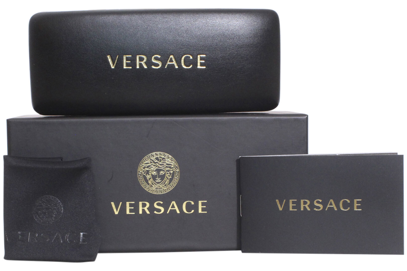 Versace VE3342 5428 Eyeglasses Men's Havana Full Rim Rectangle Shape 55 ...