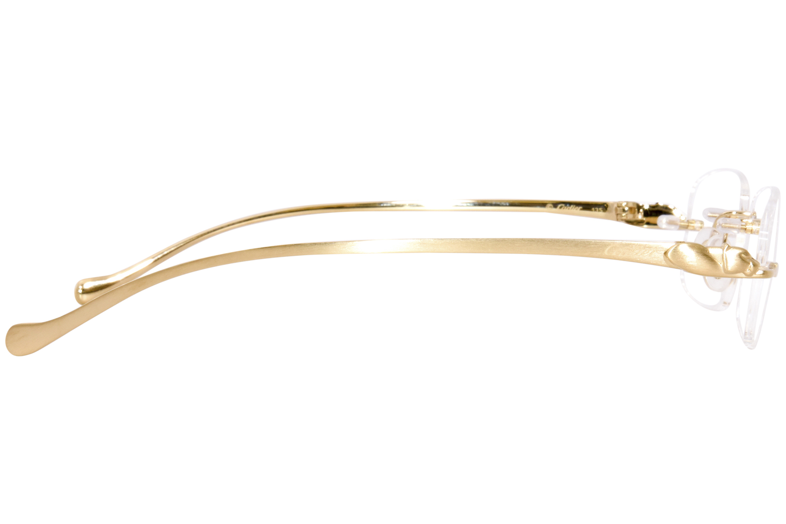 Cartier Core Range CT0061O 002 Eyeglasses Gold Rimless Rectangle Shape ...