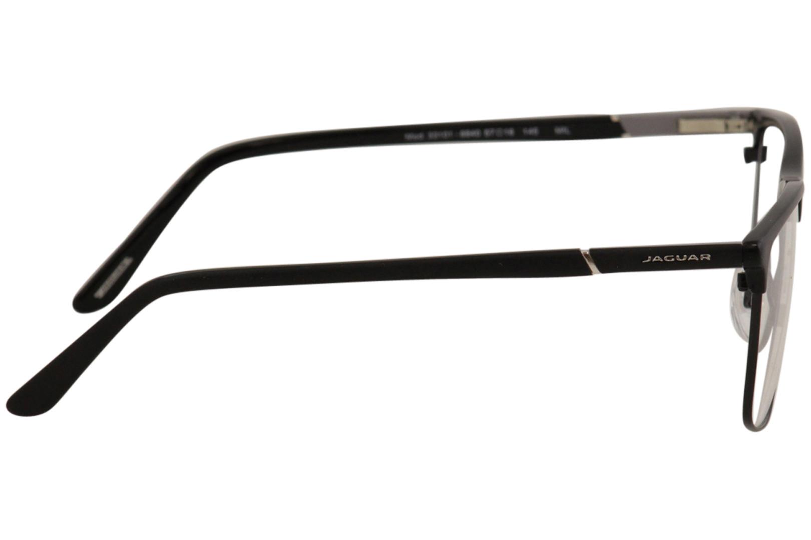 Jaguar Men's Eyeglasses 33101 8840 Black Full Rim Optical Frame 57mm ...