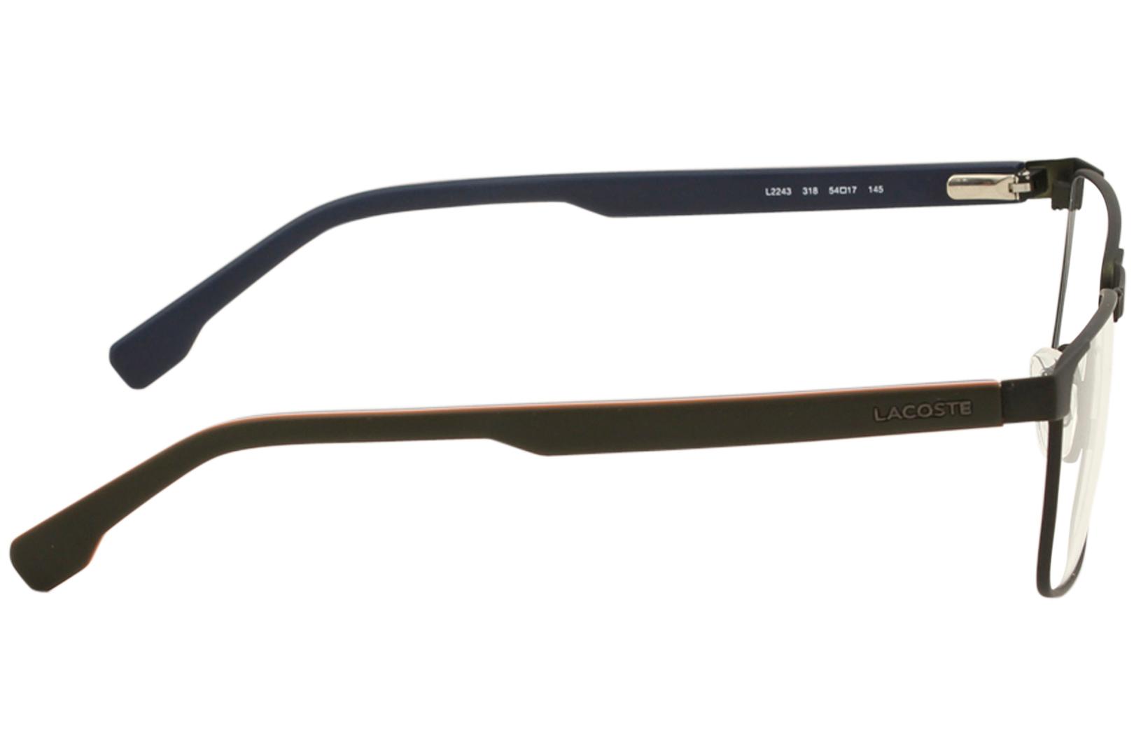 Lacoste Men's Eyeglasses L2243 L/2243 Full Rim Optical Frame | EyeSpecs.com