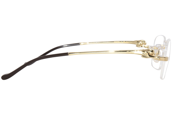 Cartier Core Range CT0281O 001 Eyeglasses Gold Rimless Rectangle Shape ...