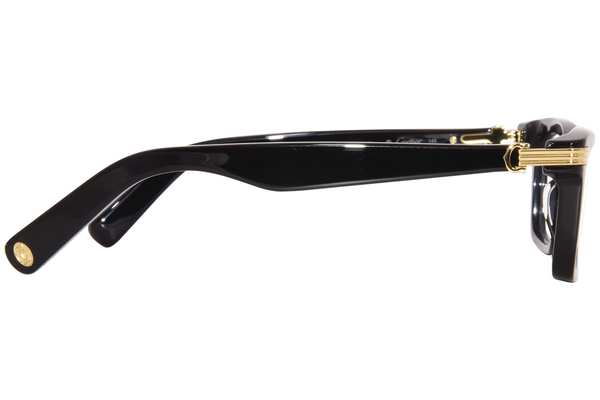 Cartier CT0420O 001 Eyeglasses Black Full Rim Rectangle Shape 53