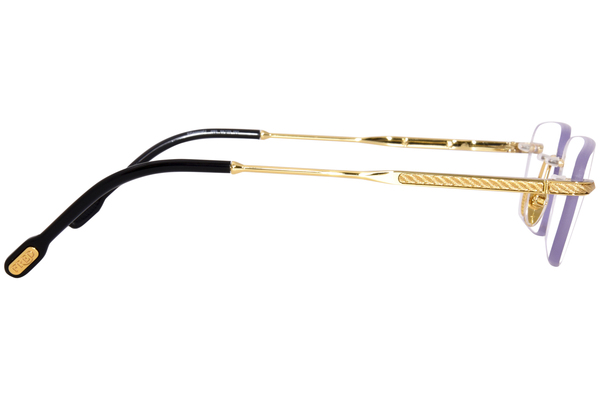 Fred FG50018U 030 Eyeglasses Shiny Endura Gold Rimless Rectangle Shape  58-15-150