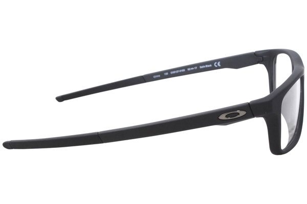 Oakley Pommel OX8127-01 Eyeglasses Men's Satin Black Full Rim Optical Frame  53m 