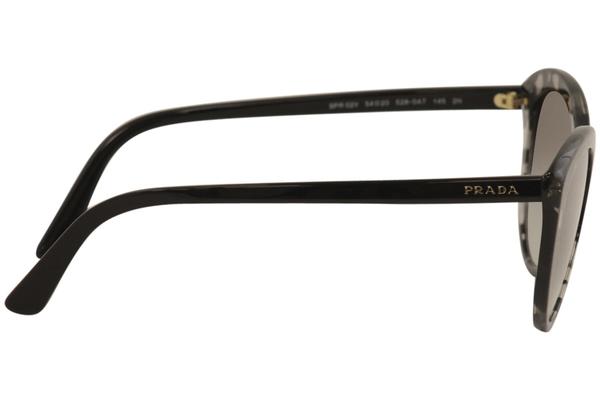 Prada Women's SPR02V SPR/02/V 528/0A7 Grey Havana Cat Eye Sunglasses 54mm |  