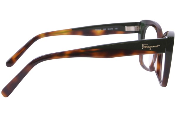 New hot SALVATORE FERRAGAMO Tortoise 219 53mm 53-14-140 Cat Eye Womens Eyeglasses