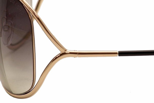 Tom Ford Women's Miranda TF130 TF/130 28B Rose Gold Fashion Sunglasses 68mm  