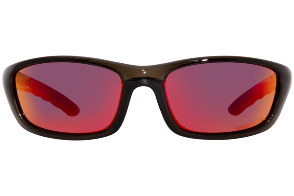 Wiley-X P-17R Sunglasses Black Crystal/Polarized Captivate Red Mirror  w/Strap
