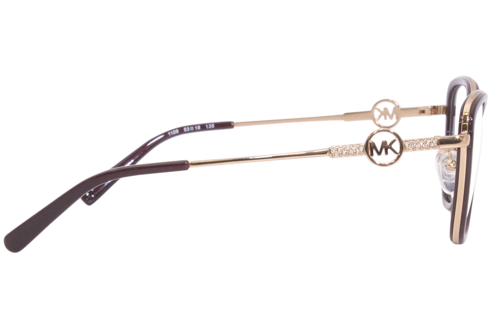 Michael Kors MK3042B Florence Black/Gold Prescription Eyeglasses