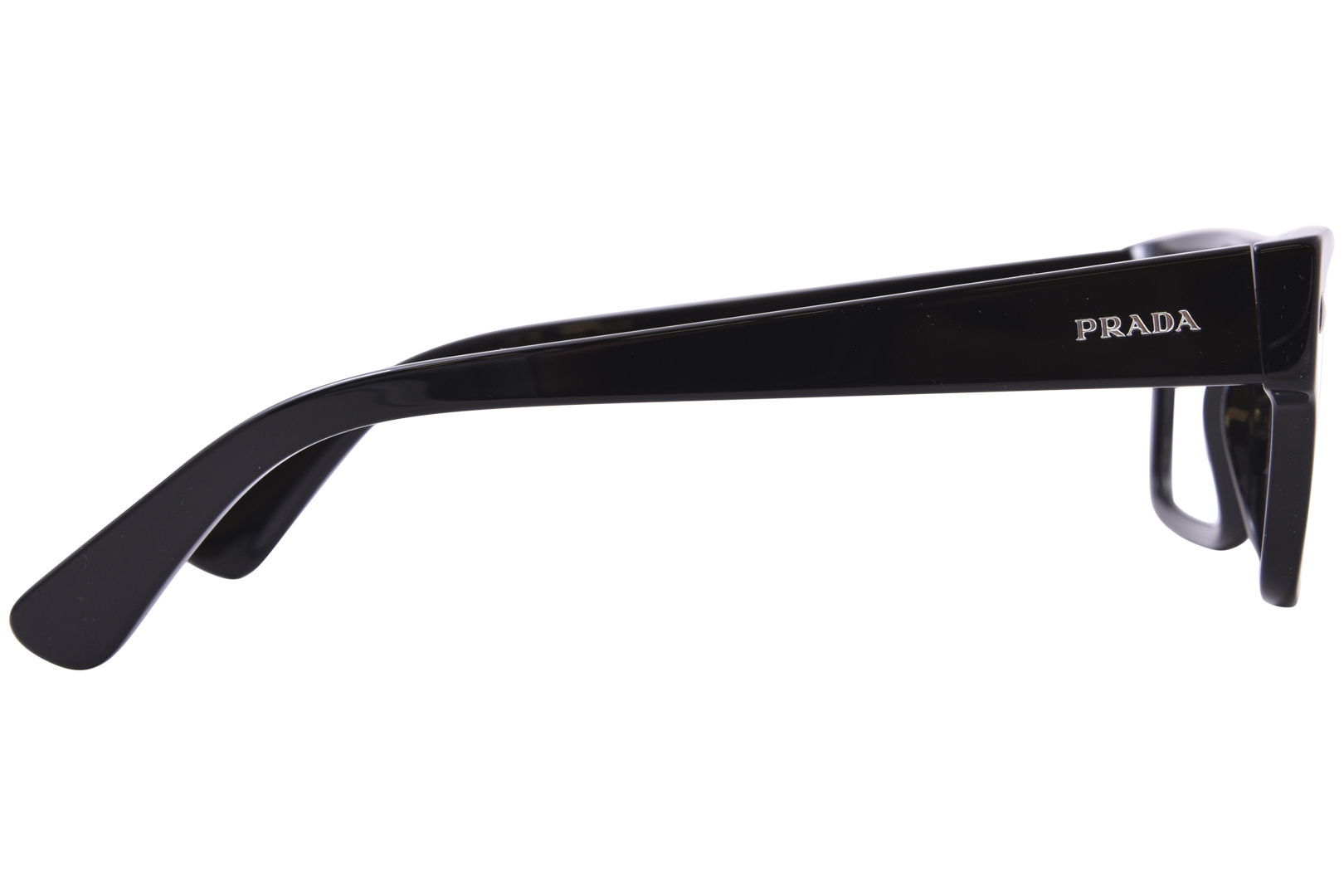 Prada PR A01V 16K1O1 Eyeglasses Men's Black Full Rim Rectangle Shape  57-19-150 | EyeSpecs.com