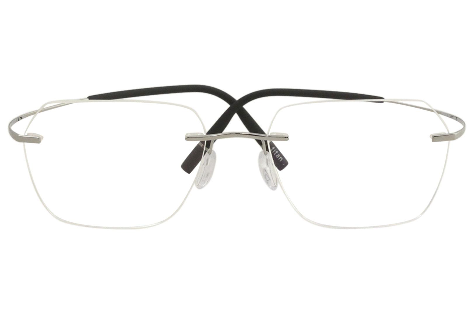 Silhouette Eyeglasses TMA-Icon Chassis 5541 6560 Ruthenium Optical ...