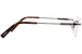 Chopard VCHG57 Eyeglasses Men's Rimless Rectangle Shape