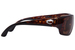 Costa Del Mar Polarized Fantail 06S9006 Sunglasses Men's Rectangle Shape