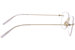 Mont Blanc MB0075O Eyeglasses Men's Rimless Rectangular Optical Frame