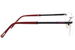 Zilli ZI60056 Titanium Eyeglasses Men's Rimless Rectangle Shape