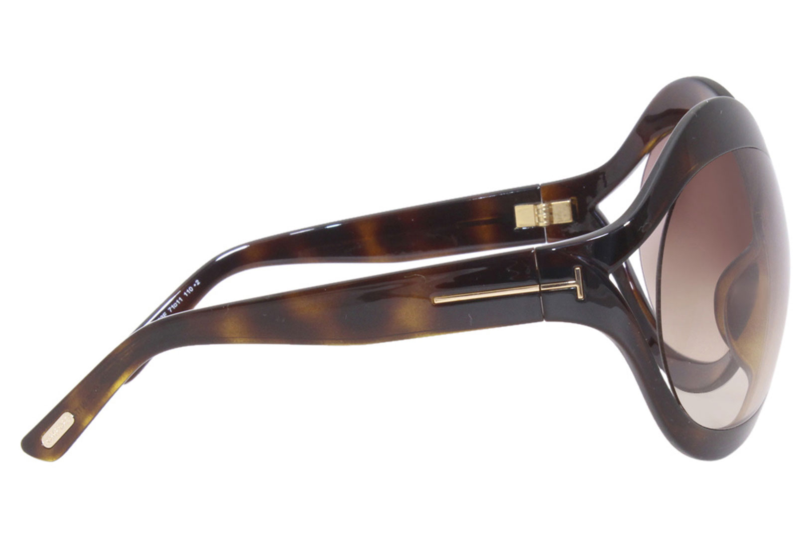 Tom Ford Sunglasses Women's Carine-02 TF902 01B Shiny Black/Smoke Gradient  71mm 