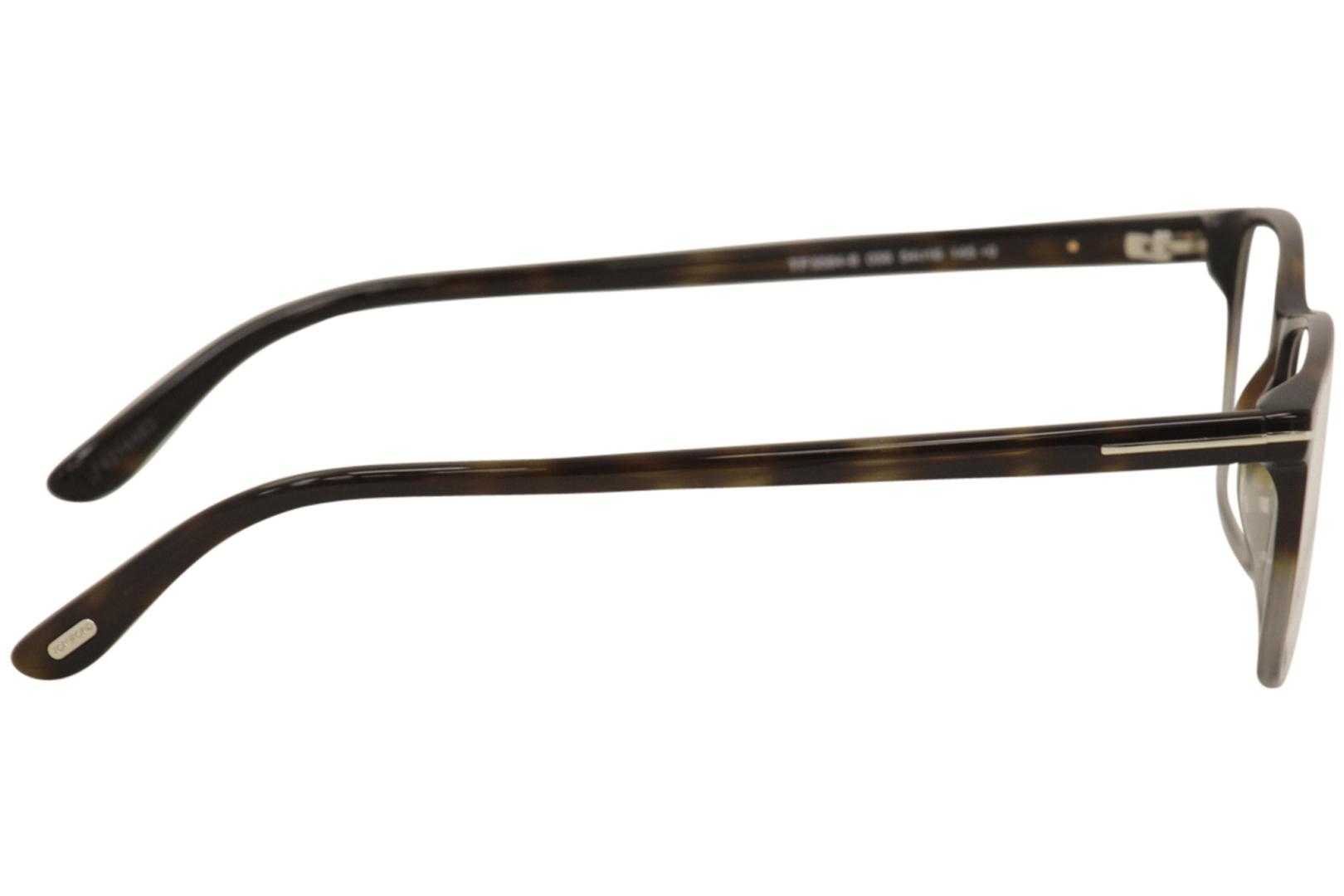 Tom Ford Eyeglasses TF5584B TF/5584/B 056 Shiny Havana/Grey Optical Frame  54mm 