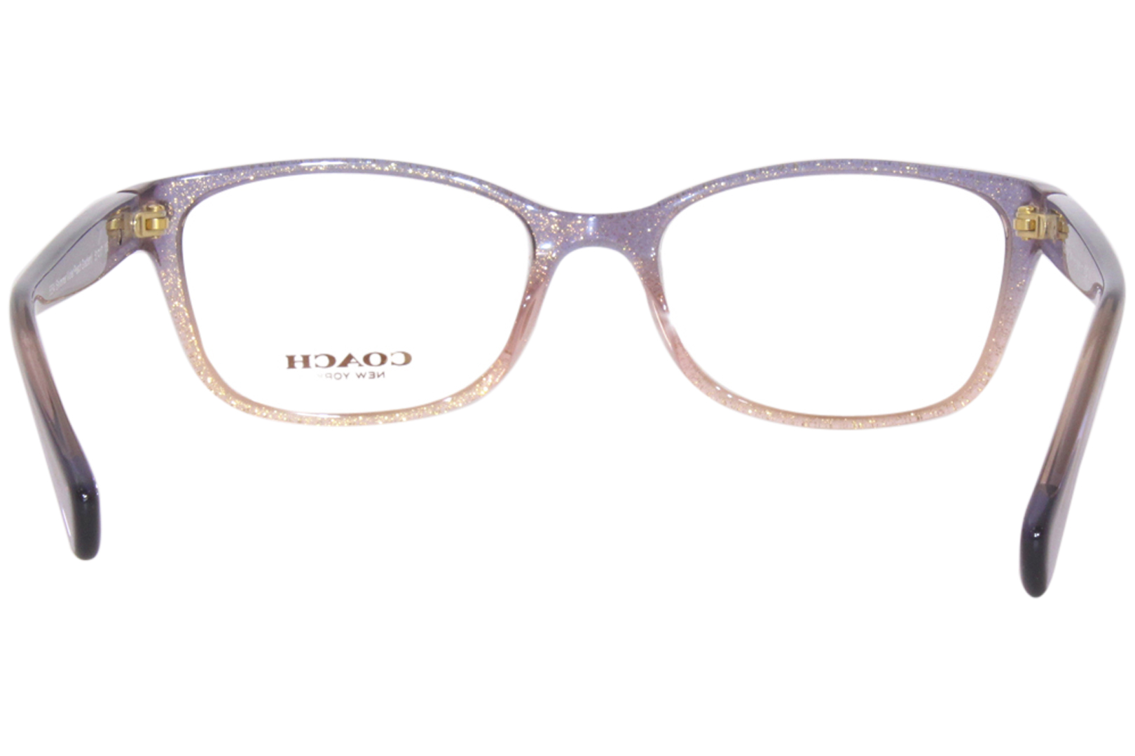 Coach HC6065 5554 Eyeglasses Women's Violet Peach Gradient Full Rim  51-17-135