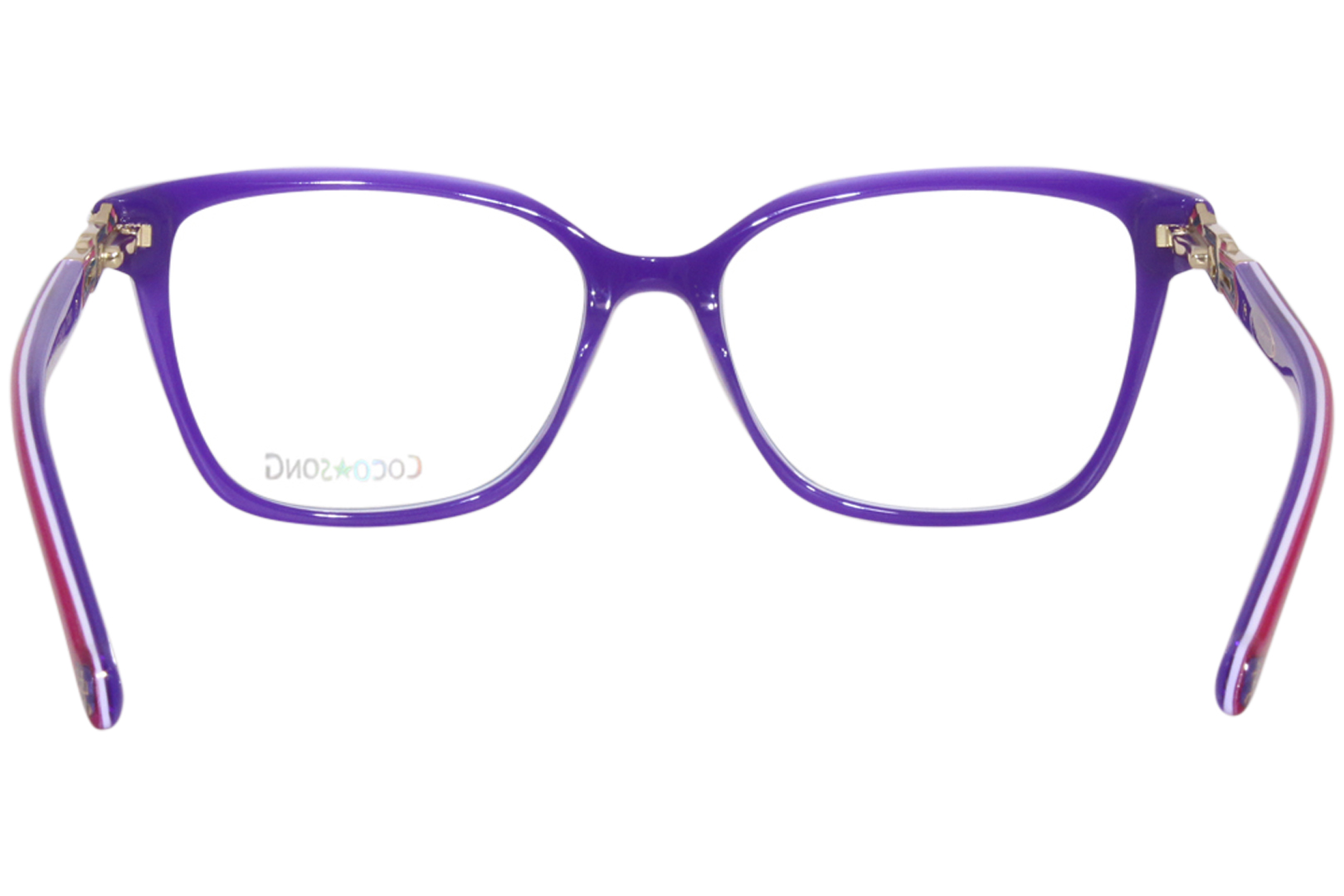 Coco Song Happy Vibes CV267-3 Eyeglasses Women's Blue/Purple Full 