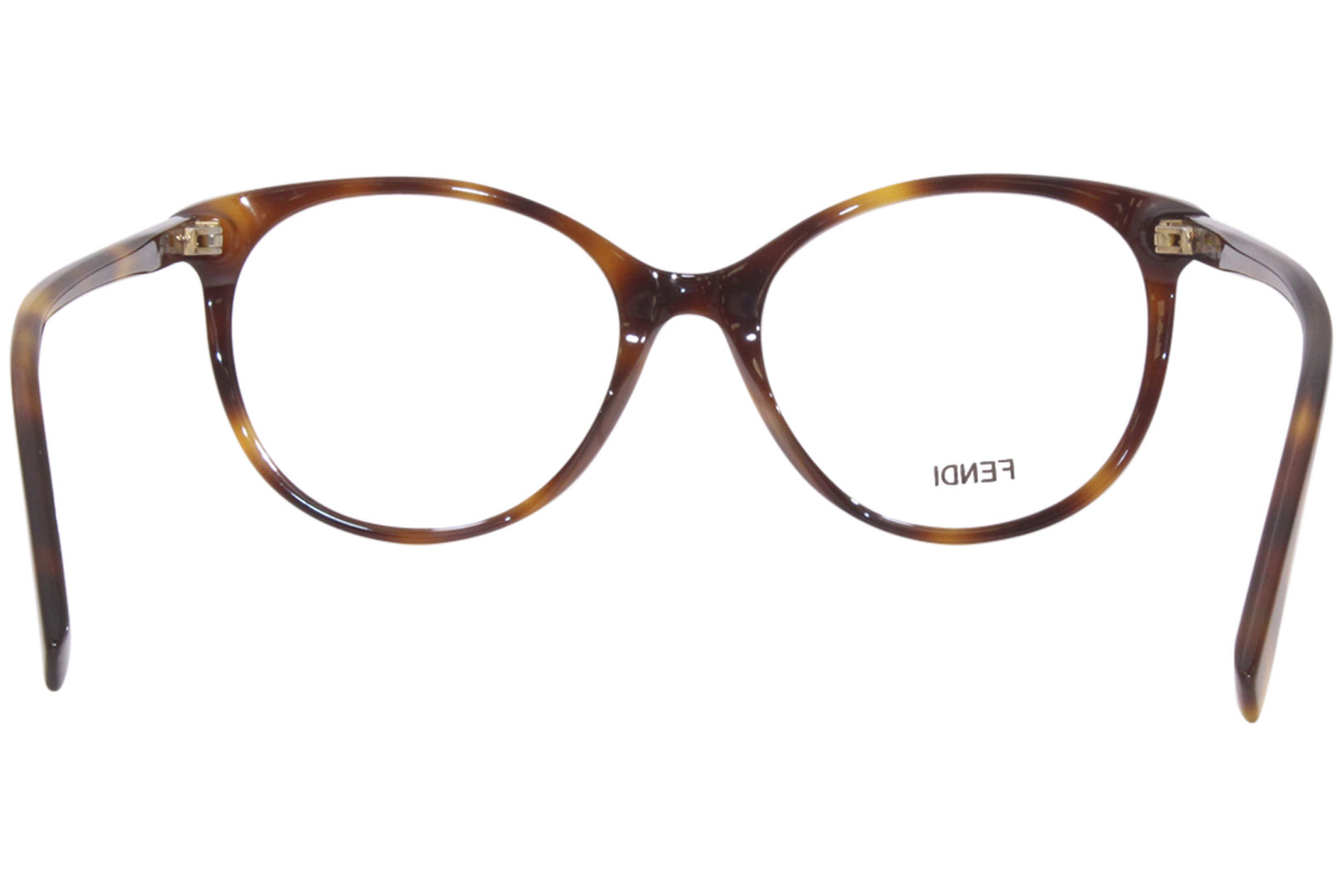 Fendi Ff0416 086 Eyeglasses Womens Havana Full Rim Round Shape 52 18 140 5585