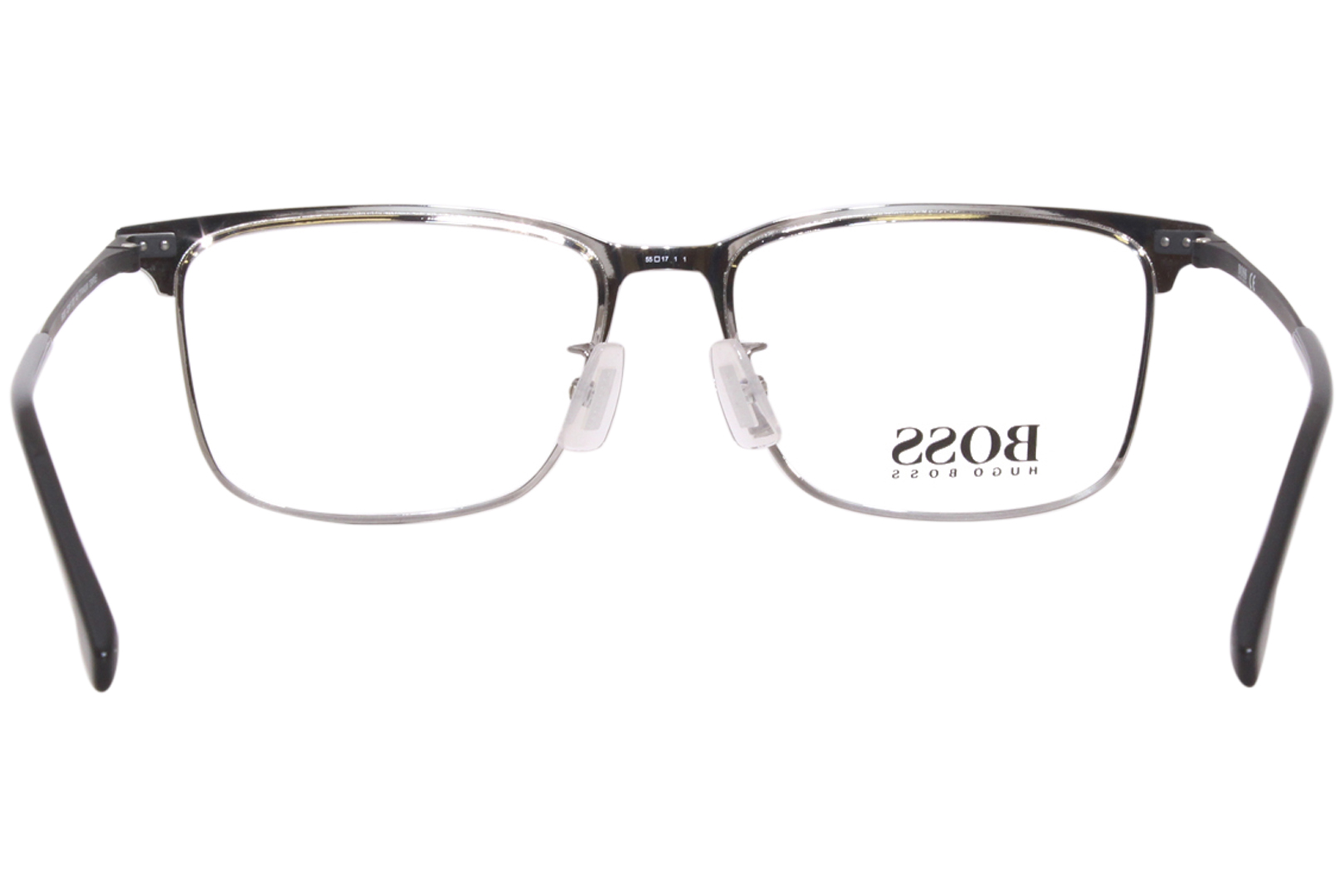 Hugo Boss 1224/F Eyeglasses Men's Full Rim Rectangle Shape | EyeSpecs.com