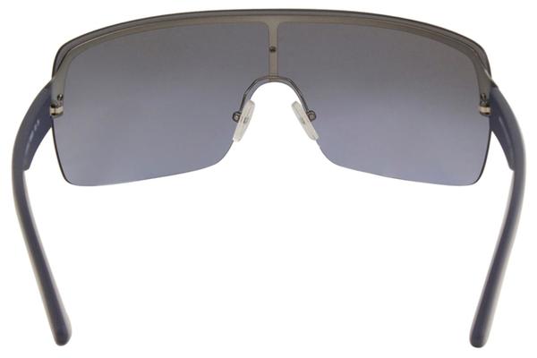 Armani Exchange AX2024S AX 2024 S 6088 8F Matte Gunmetal Shield Sunglasses 35mm EyeSpecs