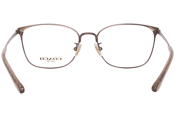 Coach HC5135 9276 Eyeglasses Women's Satin Dark Brown Full Rim