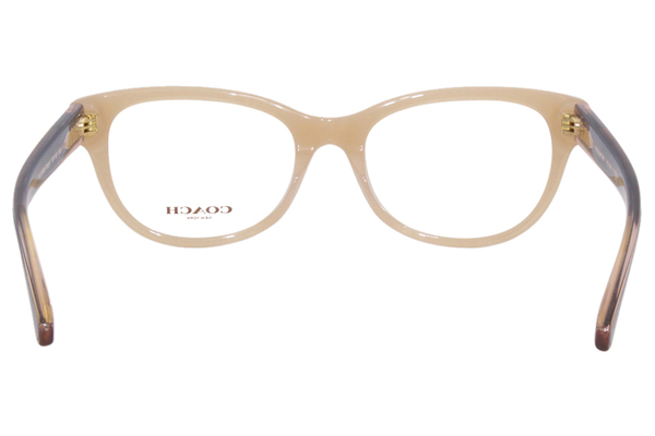 Coach HC6187 5611 Eyeglasses Women's Milky Beige Full Rim