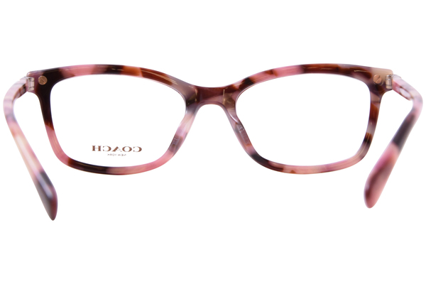 Coach HC6219U 5528 Eyeglasses Women's Rose Pearl Tortoise Full Rim