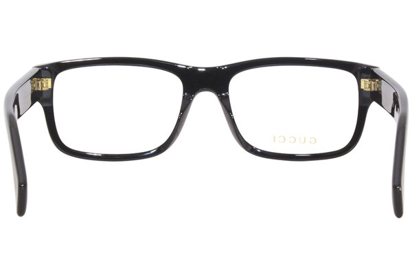 Gucci GG1141O 004 Eyeglasses Men's Black Full Rim Rectangle Shape 58-18 ...